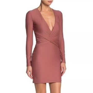 Tiger Mist Dusty Pink Bodycon Mini Dress